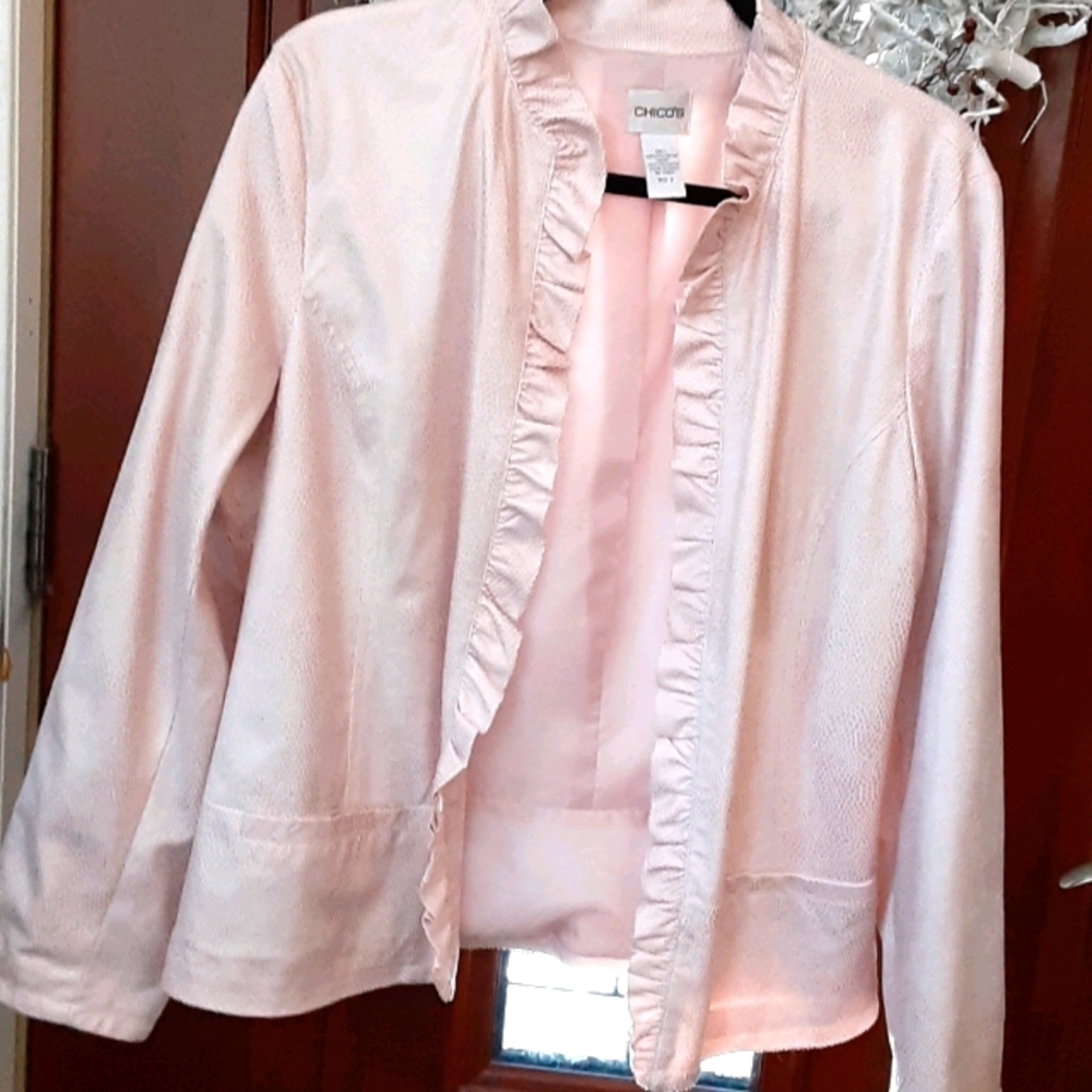 Pretty feminine snakeskin print jacket